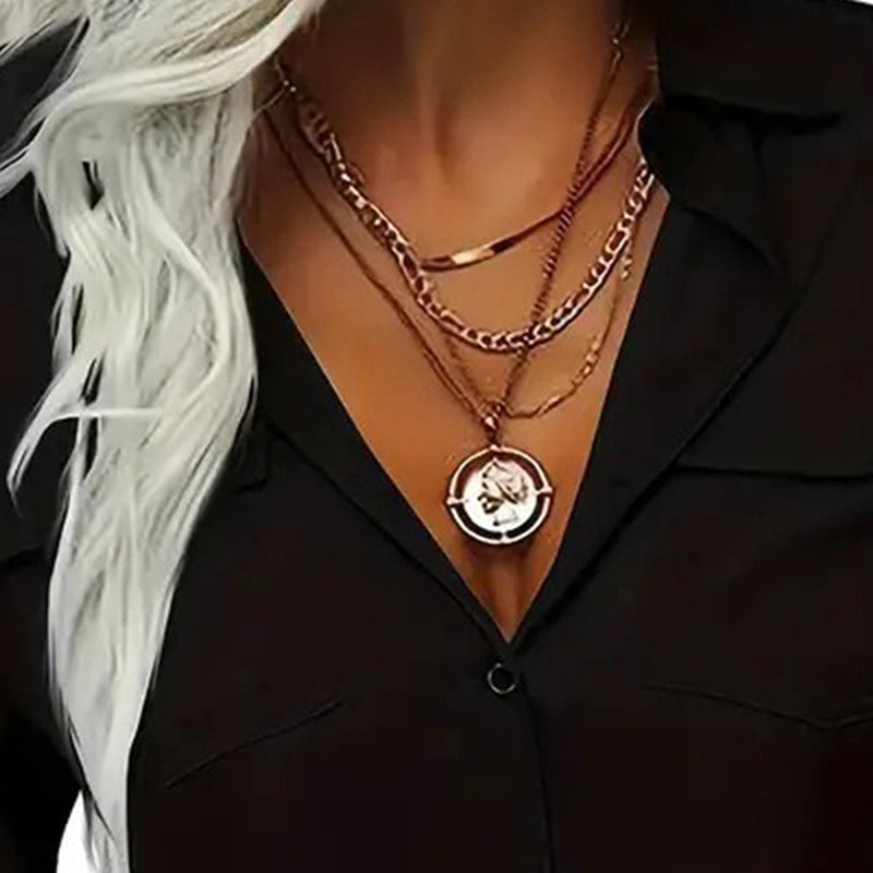 Women's Solid Color Lapel Long Sleeve Shirt Classic Button-Down Blouse with Chest Pocket For Spring And Fall